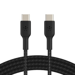 Belkin Braided USB-C to USB-C Cable, 1m - Black