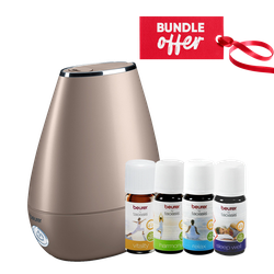 Beurer- LB 37 air humidifier in toffee + Get Any Beurer Aroma Oil Free