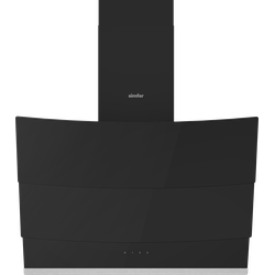 Simfer SM8678 Chimney Built-in Hood, 60cm - Black, Glass