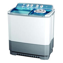 LG P1401RONL Twin Tub Washing Machine, 9KG - Roller Jet Pulsator, Wind Jet Dry, Rat-Away Design
