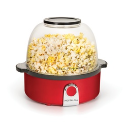 Nostalgia SP240RR Stir Popcorn Popper - Retro Red