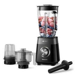 Philips HR3033/00 Blender 5000 Series Glass Jar + Mill & Chopper - 1200W Black
