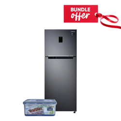 Samsung RT44K5552BS Top Mount Freezer Refrigerator 363L - Black + Get Free Microwave-Safe Airtight Container - 1.4L