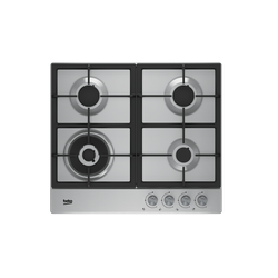 Beko HQAW 64225 SX 4 Gas Built In Hob - 60CM, Stainless Steel