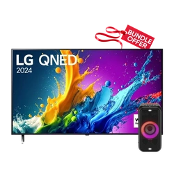 LG 75" 75QNED80T6B QNED TV 4K - WebOS24, Magic Remote, HDR10 + Get a Free LG XL5S 2.1CH XBOOM Portable Party Speaker - 200W