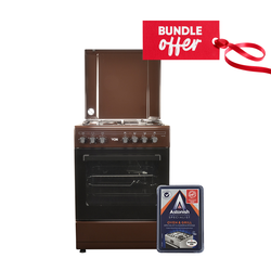 Von VAC6S031UB 3 Gas + 1 Electric Cooker + Get Free Astonish Specialist Oven & Grill Cleaner