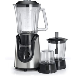 BLACK+DECKER BX600G-B5 Blender with Grinder, Mincer, Glass Jar 1.5L - 600W