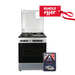 Von VAC6S031UY 3 Gas + 1 Electric Cooker + Get Free Astonish Specialist Oven & Grill Cleaner