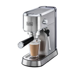 BLACK+DECKER ECM150-B5 Espresso Coffee Machine - Silver