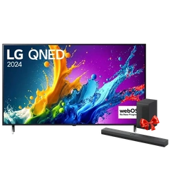 LG 75" 75QNED80T6B QNED TV 4K - WebOS24, Magic Remote, HDR10 + Get Free LG Soundbar