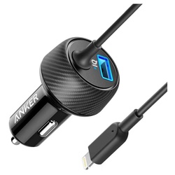Anker A2214H11 PowerDrive 2 Elite with Lightning Connector - Black