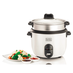 BLACK+DECKER RC1860-B5 Rice Cooker Automatic 1.8L - White