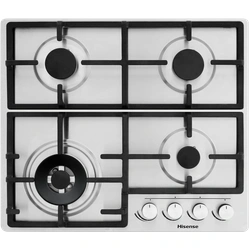 Hisense HHU60GAGR Built In Hob 4 Gas, 60CM - Stainless Steel
