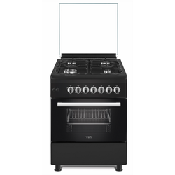 VON Cooker 4 Gas + Electric oven - VAC6FE40UK Graphite black