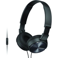 Sony MDR-ZX310AP Wired On-Ear Headphones - Black