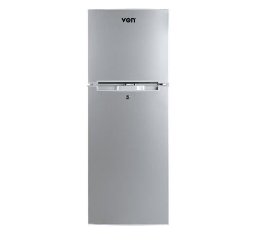 von vart 18dmy double door fridge 138l silver