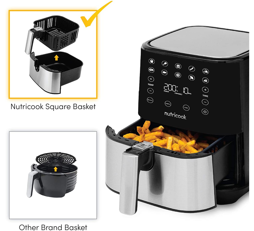 Nutricook NCAF205 2 Rapid Air Fryer 5.5L 1700W hotpoint.co.ke