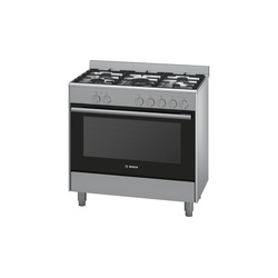 Bosch HSB734357Z Cooker 5 Gas, 90CM, Electric Oven - Silver