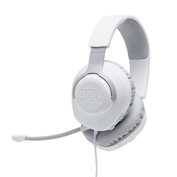 JBL QUANTUM100 WHT Wired Over-Ear Gaming Headset - White