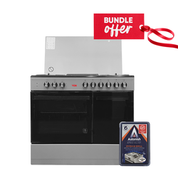 Von 8422SLV/ VAC9S042CS 4 Gas + 2 Electric Cooker + Get Free Astonish Specialist Oven & Grill Cleaner