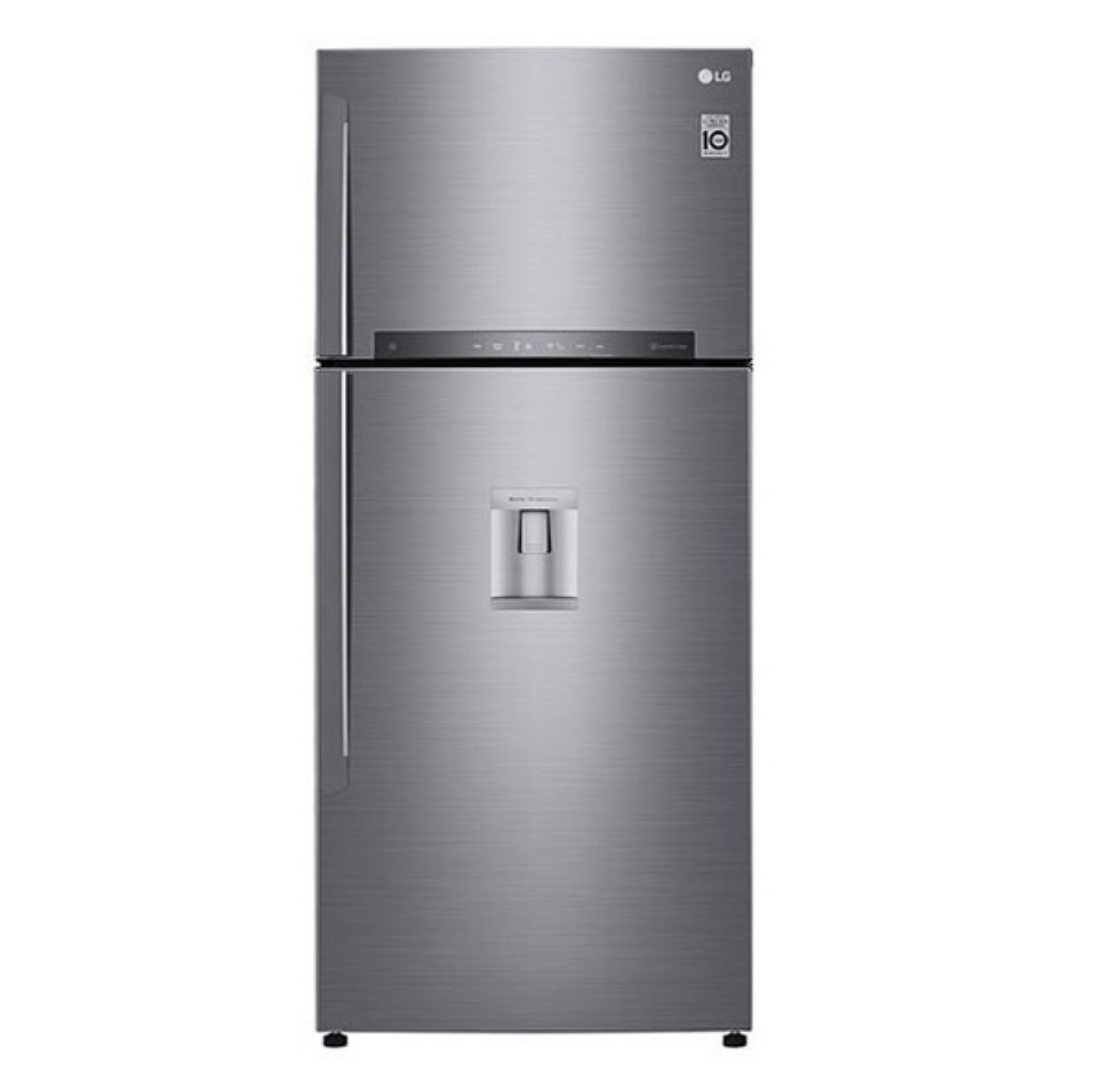 LG GN-C422SGCU Refrigerator, Top Mount Freezer, 393L – Black