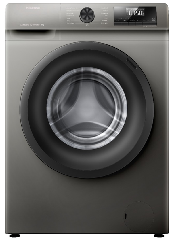 Hisense WFQP8014EVMT Front Load Washing Machine, 8KG