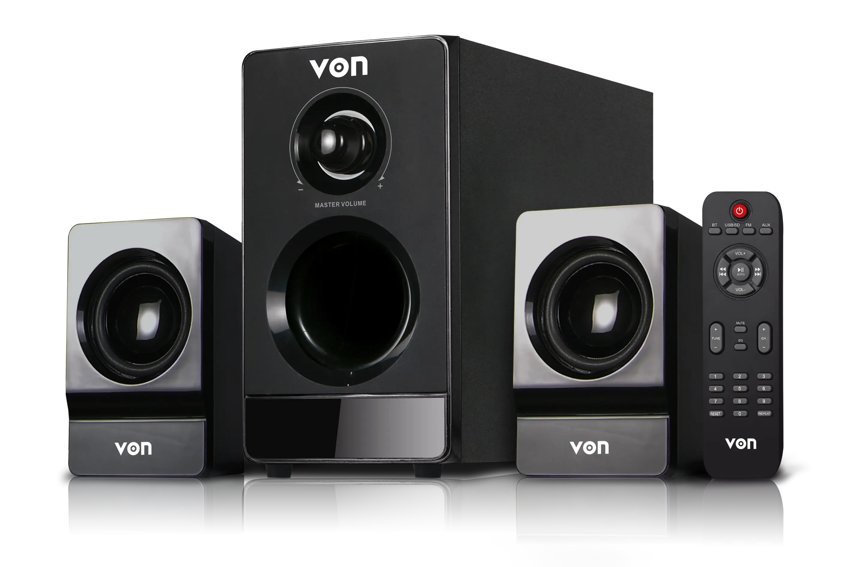 VON 2.1CH VSW0202BEK Subwoofer 20W RMS, Bluetooth