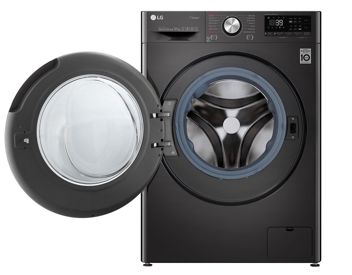 LG F4V9BWP2E Front Load Washing Machine, 12KG - Black | hotpoint.co.ke
